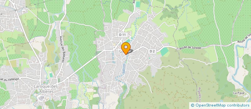 localisation de l'entreprise MADAME VALERIE MARCON  SOREDE