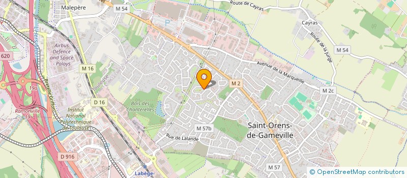 localisation de l'entreprise MADAME VALERIE MARGUERITTE  SAINT-ORENS-DE-GAMEVILLE