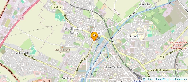 localisation de l'entreprise MADAME VALERIE MARIE-CLAUDE BARBEAU  CAMBRAI