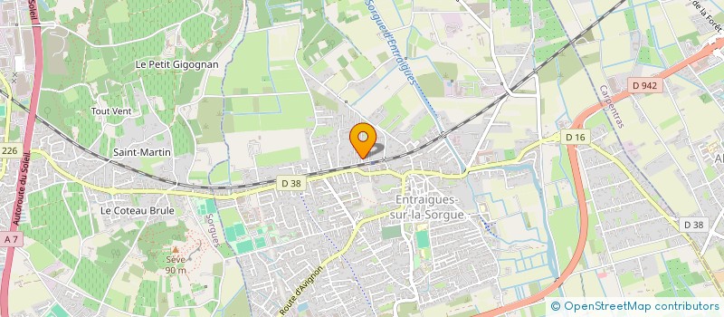 localisation de l'entreprise MADAME VALERIE MARIE LUCIE ZAFRA  ENTRAIGUES-SUR-LA-SORGUE