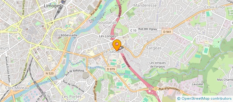 localisation de l'entreprise MADAME VALERIE MARIN à LIMOGES