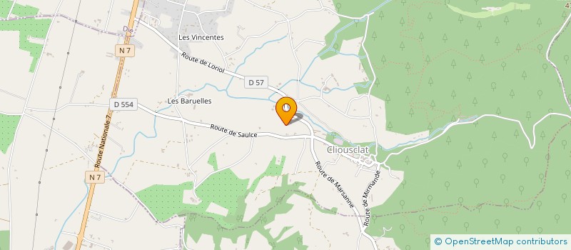 localisation de l'entreprise MADAME VALERIE MARIN  CLIOUSCLAT