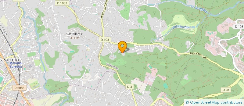 localisation de l'entreprise MADAME VALERIE MARINELLI  VALBONNE