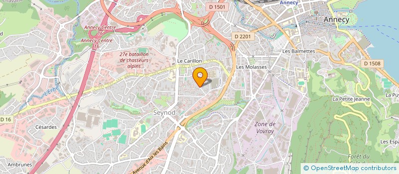 localisation de l'entreprise MADAME VALERIE MARIOT-THIERRY à ANNECY