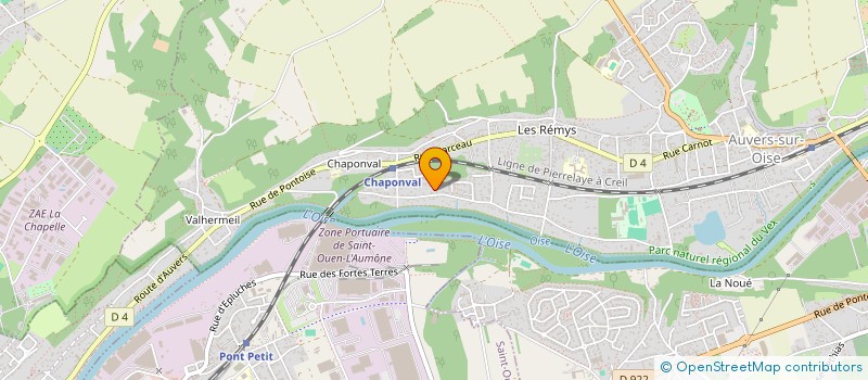 localisation de l'entreprise MADAME VALERIE MARLIC  AUVERS SUR OISE