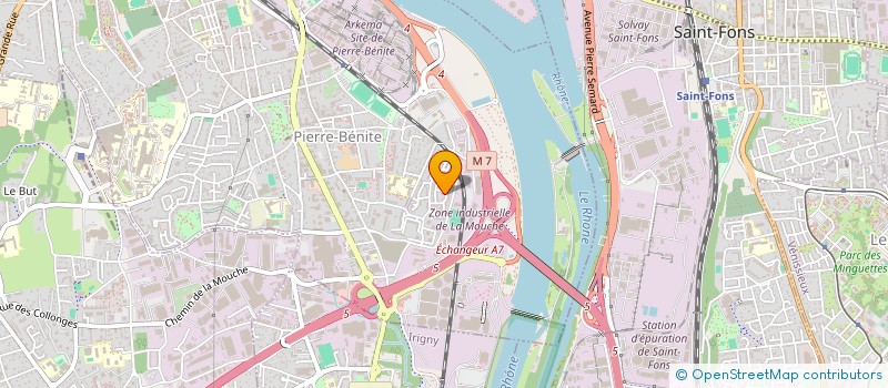 localisation de l'entreprise MADAME VALERIE MARRET  OULLINS-PIERRE-BENITE