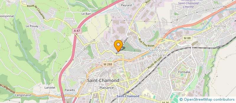 localisation de l'entreprise MADAME VALERIE MARSAC à SAINT-CHAMOND