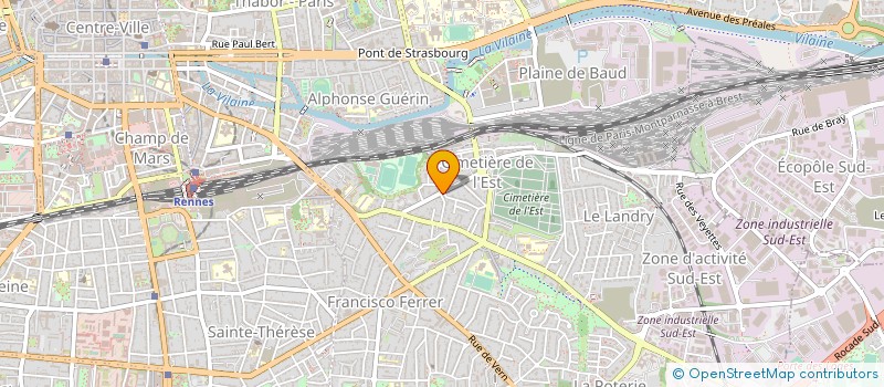 localisation de l'entreprise MADAME VALERIE MARSOLLIER  RENNES