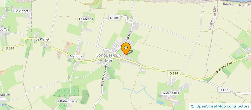 localisation de l'entreprise MADAME VALERIE MARTIN  AURE SUR MER