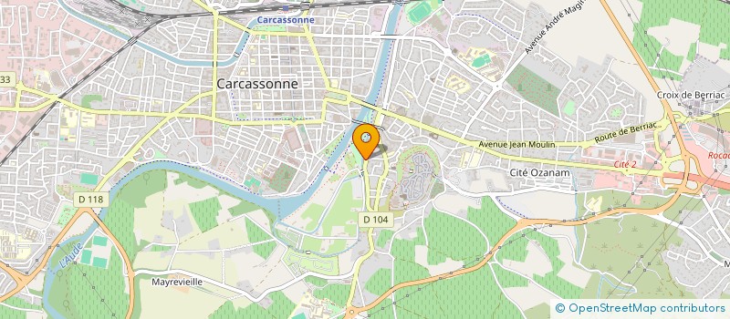 localisation de l'entreprise MADAME VALERIE MARTIN  CARCASSONNE