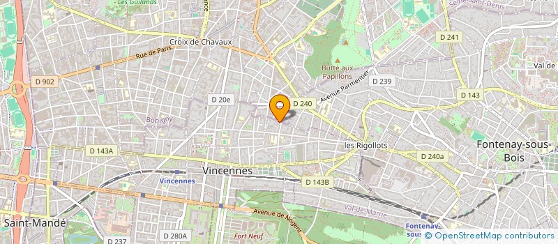 localisation de l'entreprise MADAME VALERIE MARTIN à VINCENNES