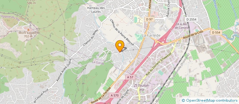 localisation de l'entreprise MADAME VALERIE MARTIN  LA FARLEDE