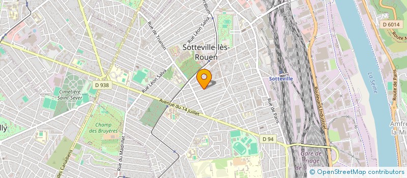 localisation de l'entreprise MADAME VALERIE MARTIN  SOTTEVILLE-LES-ROUEN