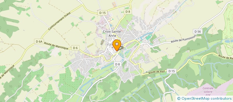 localisation de l'entreprise MADAME VALERIE MARTIN  VALENSOLE