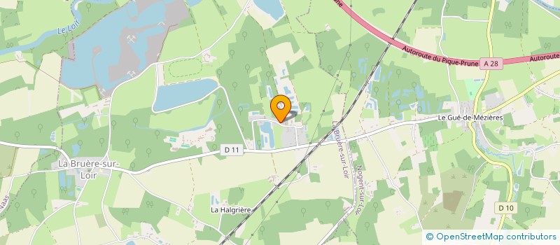 localisation de l'entreprise MADAME VALERIE MARTIN-HUBERT  LA BRUERE-SUR-LOIR