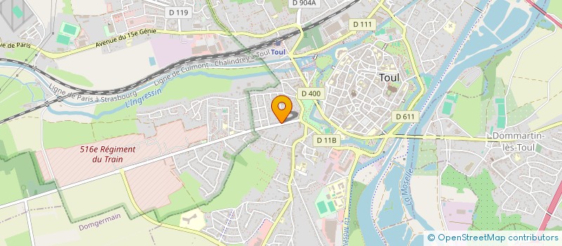 localisation de l'entreprise MADAME VALERIE MARTINEZ  TOUL