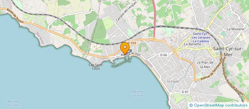 localisation de l'entreprise MADAME VALERIE MARTINO à SAINT-CYR-SUR-MER