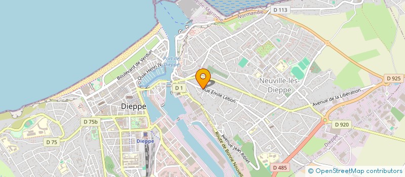 localisation de l'entreprise MADAME VALERIE MARTINON à DIEPPE