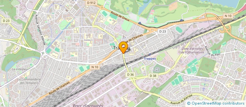 localisation de l'entreprise MADAME VALERIE MARTINY  TRAPPES