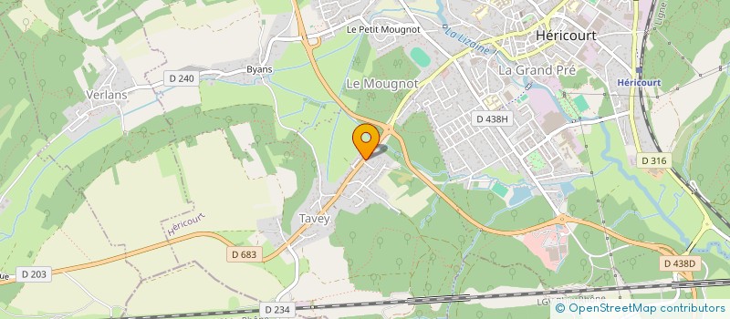 localisation de l'entreprise MADAME VALERIE MARTY  HERICOURT