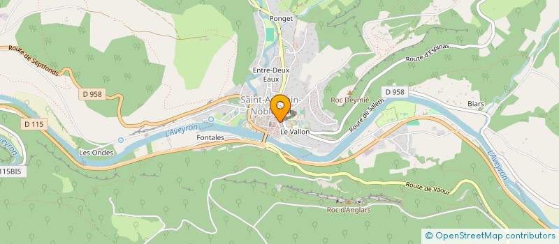 localisation de l'entreprise MADAME VALERIE MARTY  SAINT-ANTONIN-NOBLE-VAL