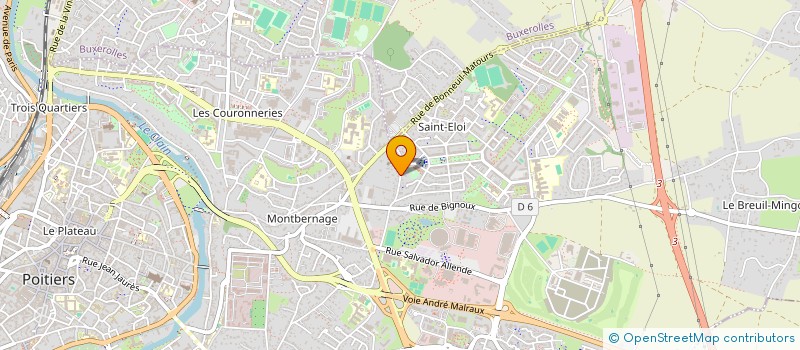 localisation de l'entreprise MADAME VALERIE MARZAC  POITIERS