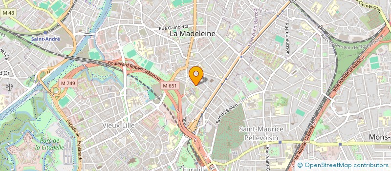 localisation de l'entreprise MADAME VALERIE MASSON à LA MADELEINE
