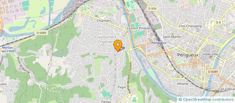 localisation de l'entreprise MADAME VALERIE MASSON  COULOUNIEIX-CHAMIERS