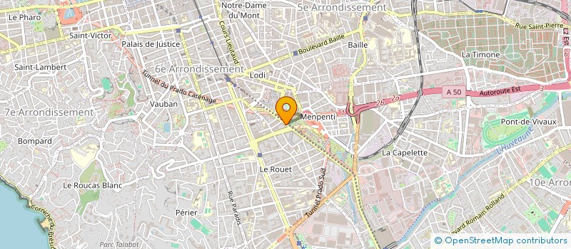 localisation de l'entreprise MADAME VALERIE MAUGER  MARSEILLE
