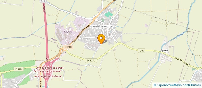localisation de l'entreprise MADAME VALERIE MAZET à SAINT-BEAUZIRE