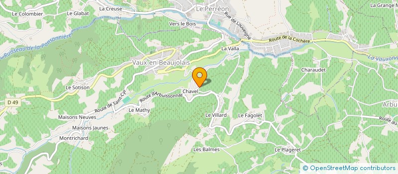 localisation de l'entreprise MADAME VALERIE MAZZELLA-MELQUIONI à VAUX-EN-BEAUJOLAIS