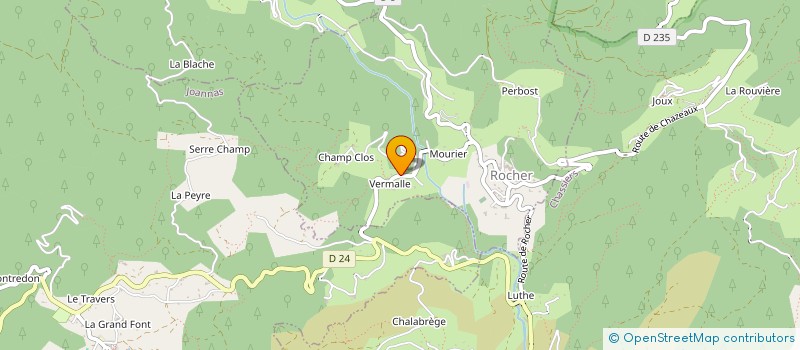 localisation de l'entreprise MADAME VALERIE MEINZEL  ROCHER