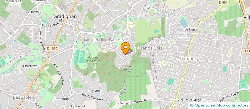 localisation de l'entreprise MADAME VALERIE MELINE  GRADIGNAN