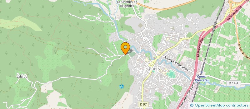 localisation de l'entreprise MADAME VALERIE MENAGER  CUERS