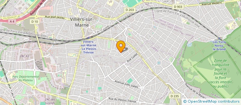 localisation de l'entreprise MADAME VALERIE MENDES  VILLIERS-SUR-MARNE