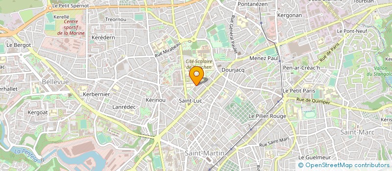 localisation de l'entreprise MADAME VALERIE MENEZ à BREST