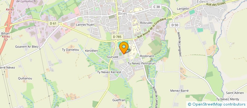 localisation de l'entreprise MADAME VALERIE MER  BRIEC