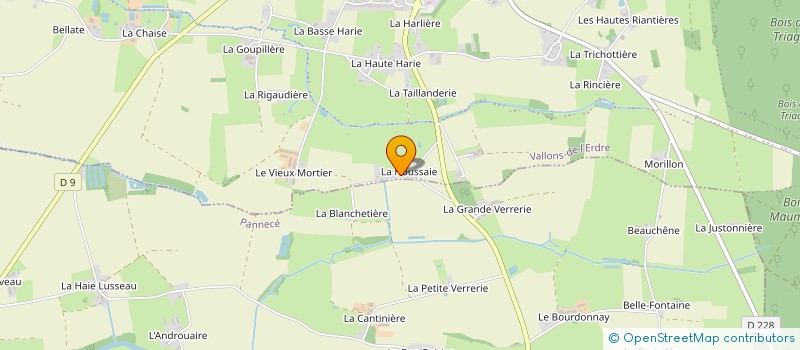 localisation de l'entreprise MADAME VALERIE MERCIER à VALLONS-DE-L'ERDRE