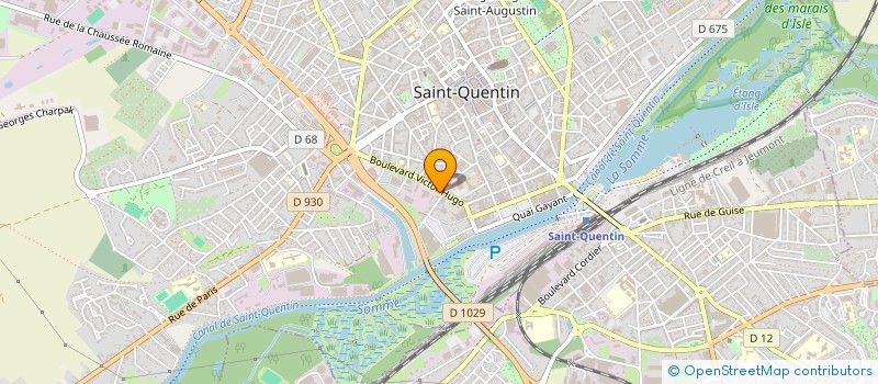 localisation de l'entreprise MADAME VALERIE MERESSE à SAINT-QUENTIN