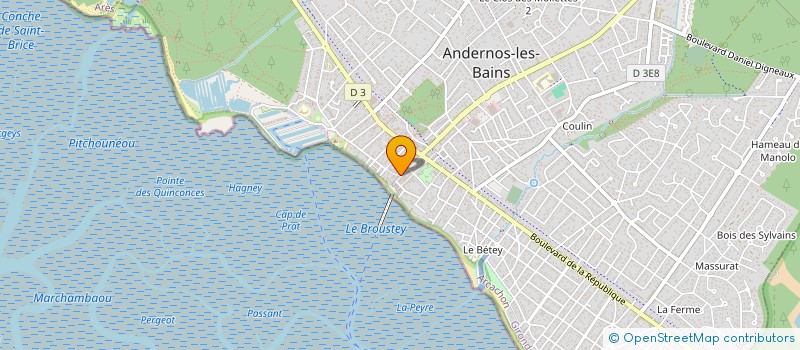 localisation de l'entreprise MADAME VALERIE MERIC à ANDERNOS-LES-BAINS