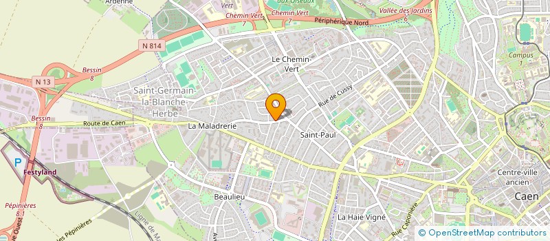 localisation de l'entreprise MADAME VALERIE MESSAOUDENE à CAEN