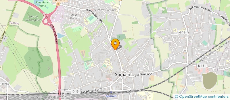 localisation de l'entreprise MADAME VALERIE METEIER à SOMAIN