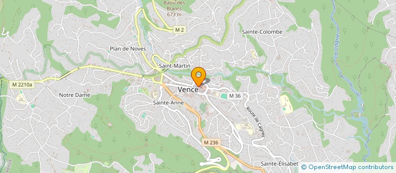 localisation de l'entreprise MADAME VALERIE METTOUDI  VENCE