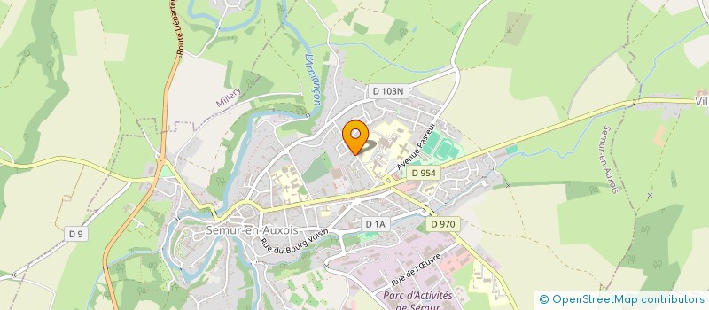 localisation de l'entreprise MADAME VALERIE MEUNIER  SEMUR-EN-AUXOIS