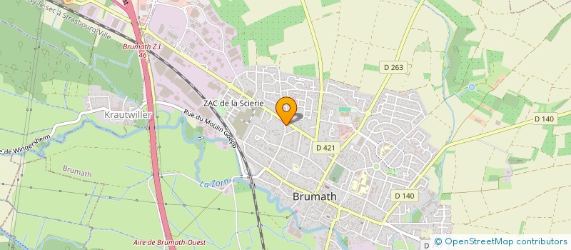 localisation de l'entreprise MADAME VALERIE MEUNIER  BRUMATH