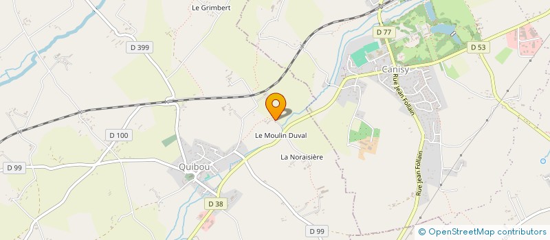 localisation de l'entreprise MADAME VALERIE MEVEL  QUIBOU