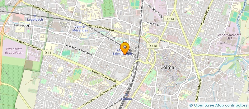 localisation de l'entreprise MADAME VALERIE MEYER  COLMAR