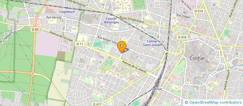 localisation de l'entreprise MADAME VALERIE MEYER  COLMAR