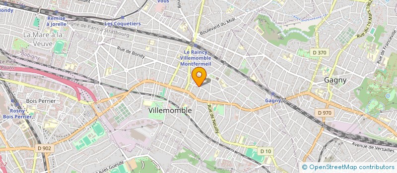 localisation de l'entreprise MADAME VALERIE MIARA à VILLEMOMBLE