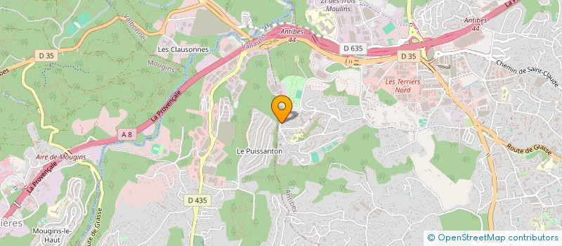 localisation de l'entreprise MADAME VALERIE MIARA  ANTIBES